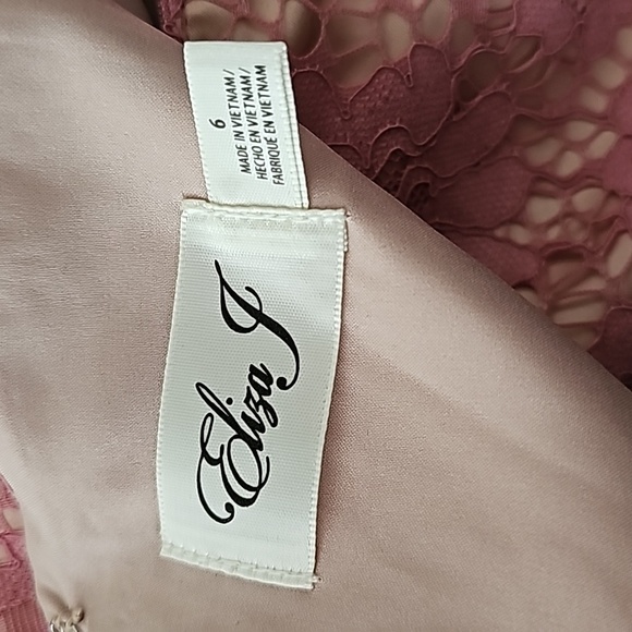 Eliza j lace dress size 6 dust pink - Picture 5 of 5